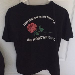 HUF rose T shirt
